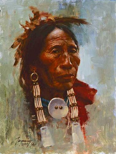 Howard Terpning - Sioux Elder (Portraits of Our Native American History)