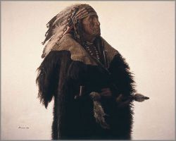 James Bama - Crow Indian with Peace Pipe James Bama - Crow Indian with Peace Pipe