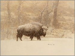 James Bama - Winter on Trout Creek