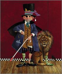 James C. Christensen - Man and his Dog