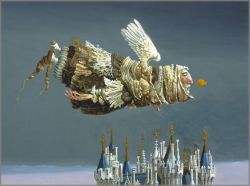 James C. Christensen - Pilgrim Angel