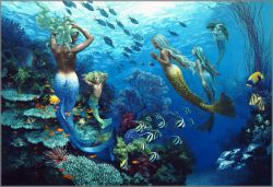 James C. Christensen - Sisters of the Sea