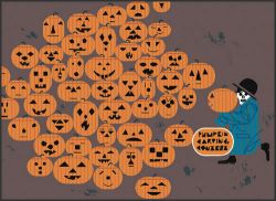 Charley Harper - It's Jack O'Lantern Time Again