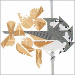Charley Harper - Titmouse Tidbit