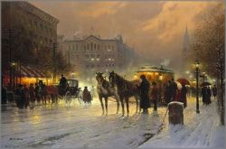 G. Harvey - Horse Trolley on Park Row