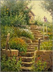 G. Harvey - Springtime in Europe - Garden Study