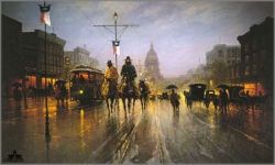 G. Harvey - Streetcars Along the Avenue