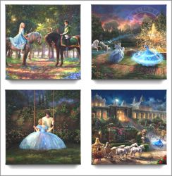 Thomas Kinkade - Cinderella (set of 4)