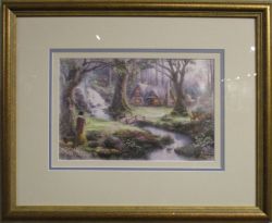 Thomas Kinkade - Snow White Discovers the Cottage