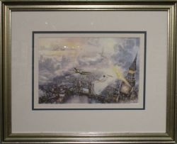 Thomas Kinkade - Tinkerbell and Peter Pan Fly to Neverland