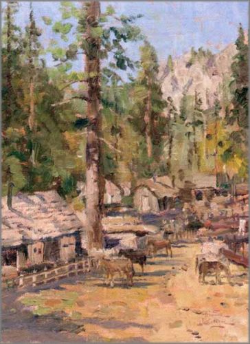 Thomas Kinkade - High Country Camp - Plein Air Collection