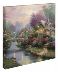 Thomas Kinkade - Lamplight Bridge