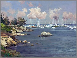 Thomas Kinkade - Monterey Marina - Plein Air Collection