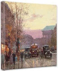 Thomas Kinkade - Paris Twilight - Wrapped Canvases
