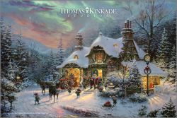 Thomas Kinkade - Santa's Night Before Christmas