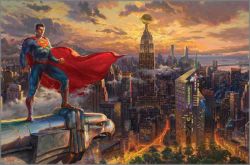 Thomas Kinkade - Superman - Protector of Metropolis