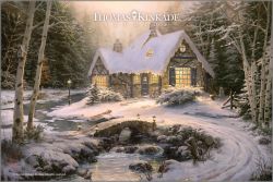 Thomas Kinkade - Winter Light Cottage
