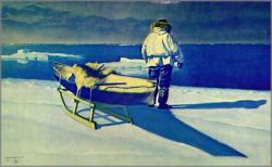 Fred Machetanz - Decision on the Ice Field Fred Machetanz - Decision on the Ice Field