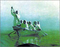 Fred Machetanz - Harpooner's Moment