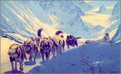 Fred Machetanz - Reaching the Pass