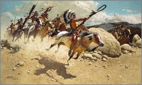 Frank C. McCarthy - "Hoka Hey": Sioux War Cry"