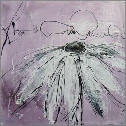 Annie Rodrigue - Fleur Purple and White