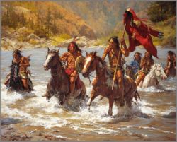 Howard Terpning - Capturing the Chief's Coat