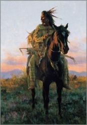 Howard Terpning - Spirit of the Plains People (book) with Last Rays of the Sun