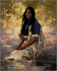 Howard Terpning - Woman of the Sioux