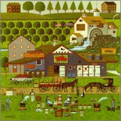 Charles Wysocki - Apple Butter Makers Charles Wysocki - Apple Butter Makers