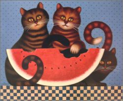 Charles Wysocki - Kitty's Treat*